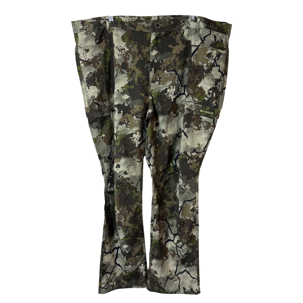 Kings Mens Camo Hunting Cargo Pants 44 Green Excellent Tactical Outdoor